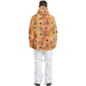 Spooky Spider Pattern, Adoxali, Halloween Men s Multi Pockets Zip Ski and Snowboard Waterproof Breathable Jacket View4
