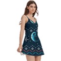 Star Wars Xmas, Star Wars, Christmas, Ugly Sweater Body Wrap Sleeveless V-Neck Mini Dress View3