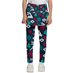 Holiday Season Pattern Kids  Skirted Pants