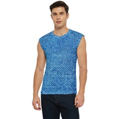 Blue Denim Jeans Like Men s Raglan Cap Sleeve T-shirt
