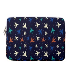 Blue Sky Airplanes Planes 14  Vertical Laptop Sleeve Case With Pocket