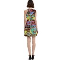 Carnival Mask - Venetian Mask - Italy Vintage Cocktail Party Halter Sleeveless Dress With Pockets View4