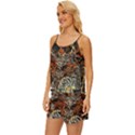 Cats Are Cooler cat in glasses Satin Pajama Short Set View2