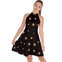 Little Stars Pattern Sleeveless Halter Neck A-Line Dress View1