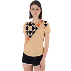 Aesthetic Hearts Back Cut Out Sport T-shirt