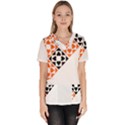 Aesthetic Hearts Women s V-Neck Scrub Top View1