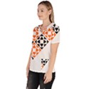 Aesthetic Hearts Women s V-Neck Scrub Top View2