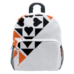Aesthetic Hearts Kids  Age 5-10 Lightweight School Backpack With Side Pockets