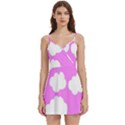 Purple Clouds Body Wrap Sleeveless V-Neck Mini Dress View1
