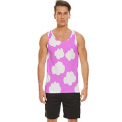 Purple Clouds Men s Wide Collar Tank Top