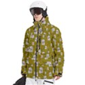 Super Lucky Cat Scaled Men s Multi Pockets Zip Ski and Snowboard Waterproof Breathable Jacket View2