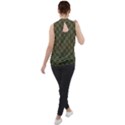 Day Of The Death Moth Scaled Mock Neck Chiffon Sleeveless Top View2