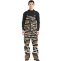 0118 F Expression Of Structure Large Men s Front Zip Ski And Snowboard Bib Pants View1