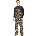 0118 F Expression Of Structure Large Men s Front Zip Ski And Snowboard Bib Pants View2