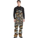 0118 F Expression Of Structure Large Men s Front Zip Ski And Snowboard Bib Pants View3