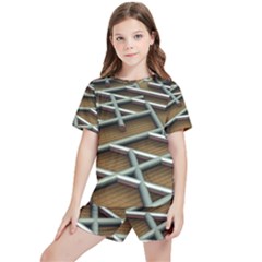 Expression Of Structure Kids  T-shirt And Sports Shorts Set