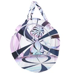 Vanilla Dream Giant Round Zipper Tote