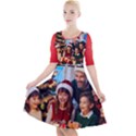The Christmas Collection Quarter Sleeve A-Line Dress With Pockets View1
