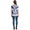 Vanilla Dream V-Neck Split Shoulder Casual T-Shirt View4