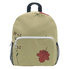 Halloween Fall Pattern Kids  Age 5-10 Lightweight School Backpack With Side Pockets