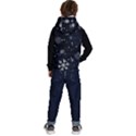 Snowflakes Snow Snowfall Snowing Kids  Stylish Hooded Puffer Vest View4