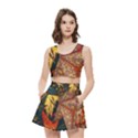 Stars Lanterns Lighting Women s Crop Top Pleated Skater Rave Skirt View1