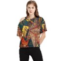 Stars Lanterns Lighting One Shoulder Cut Out T-Shirt View1