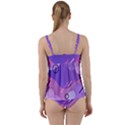 Colorful Labstract Wallpaper Theme Twist Front Tankini Set View2