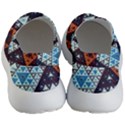 Fractal Triangle Geometric Abstract Pattern Women s Lightweight Slip Ons View4