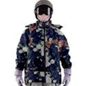 Japanese Wave Koi Illustration Pattern Women s Zip Ski and Snowboard Waterproof Breathable Jacket View1