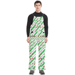 Christmas Paper Stars Pattern Texture Background Colorful Colors Seamless Men s Side Zip Front Pouch Ski And Snowboard Bib Pants	