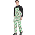 Christmas Paper Stars Pattern Texture Background Colorful Colors Seamless Men s Side Zip Front Pouch Ski And Snowboard Bib Pants	 View2