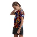 Dynamic Color Vortex Kids  Frill Chiffon Blouse View2