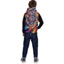 Dynamic Color Vortex Kids  Stylish Hooded Puffer Vest View4