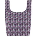 Sugar Skull Cat Pattern Foldable Shopping Bag View2