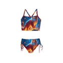 Enchanted Fire Feline Girls  Tankini Swimsuit View1