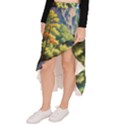 Serene Mountain Waterfall Landscape Asymmetrical Ruffle Hem Skirt  View2