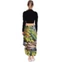 Serene Mountain Waterfall Landscape Asymmetrical Ruffle Hem Skirt  View4
