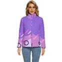 Colorful Labstract Wallpaper Theme Women s Puffer Bubble Jacket Coat View1