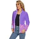 Colorful Labstract Wallpaper Theme Women s Puffer Bubble Jacket Coat View2