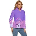 Colorful Labstract Wallpaper Theme Women s Puffer Bubble Jacket Coat View3