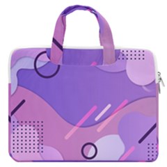 Colorful Labstract Wallpaper Theme Macbook Pro 15  Double Pocket Laptop Bag 