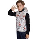Flowers Design Floral Kids  Stylish Hooded Puffer Vest View2