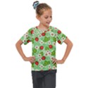 Strawberries Pattern Seamless Kids  Mesh Piece T-Shirt View1