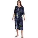 Blackberry Fruit, Fruit Women s Cotton 3/4 Sleeve Nightgown View1