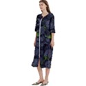 Blackberry Fruit, Fruit Women s Cotton 3/4 Sleeve Nightgown View2