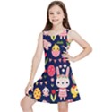 Bunny - Easter Pattern Kids  Lightweight Sleeveless Dress View1