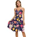 Bunny - Easter Pattern Sleeveless Tie Front Chiffon Dress View1