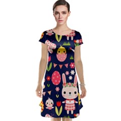 Bunny - Easter Pattern Cap Sleeve Nightdress