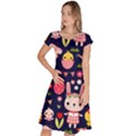 Bunny - Easter Pattern Classic Short Sleeve Dress View1